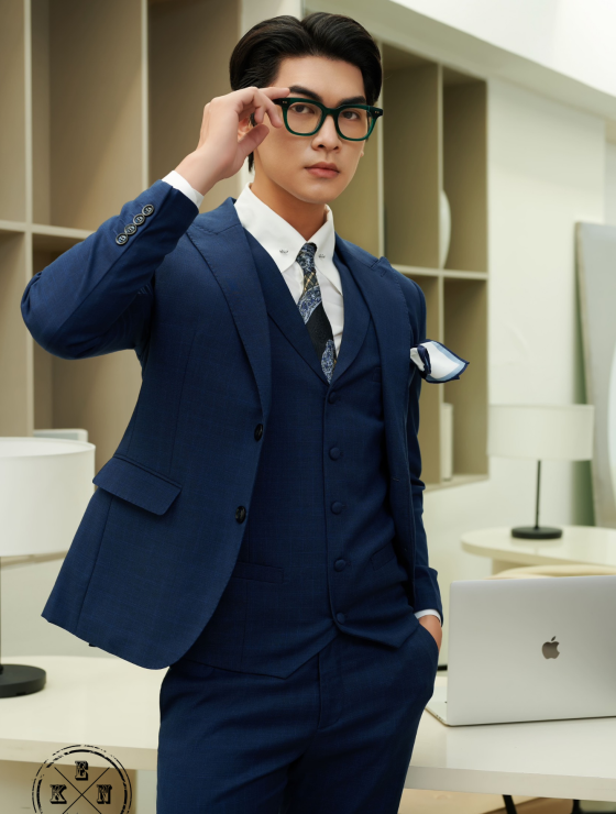 VEST CARO XANH ĐẬM 920