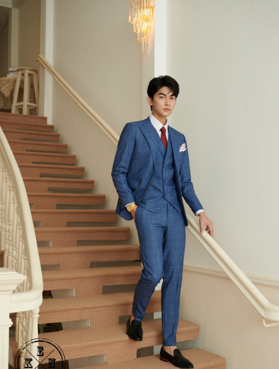 VEST CARO XANH DƯƠNG 02