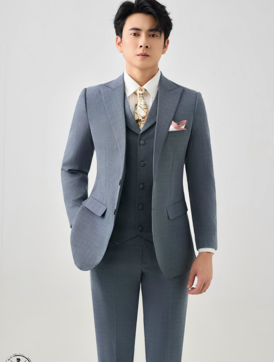 VEST CARO XÁM NHẠT 098