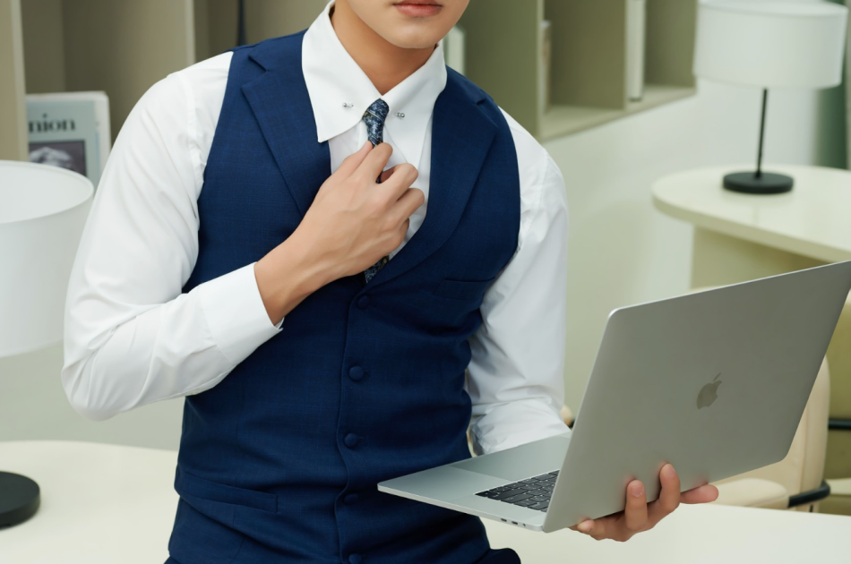 VEST CARO XANH ĐẬM 920