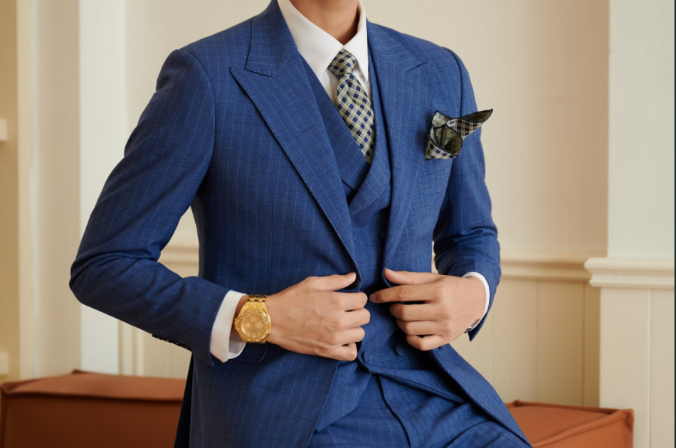 VEST SỌC XANH DƯƠNG