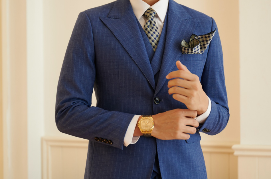 VEST SỌC XANH DƯƠNG