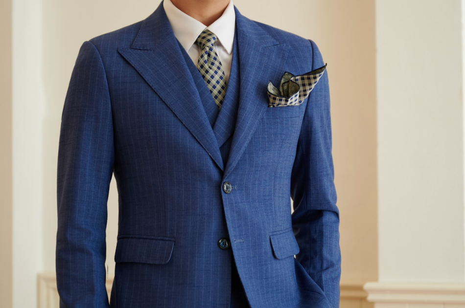 VEST SỌC XANH DƯƠNG