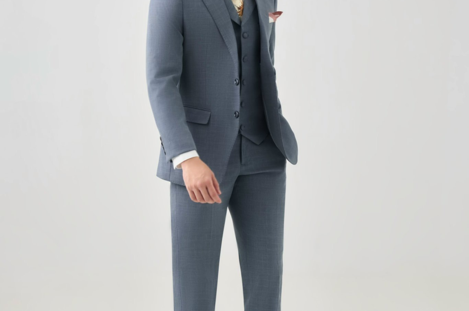 VEST CARO XÁM NHẠT 098