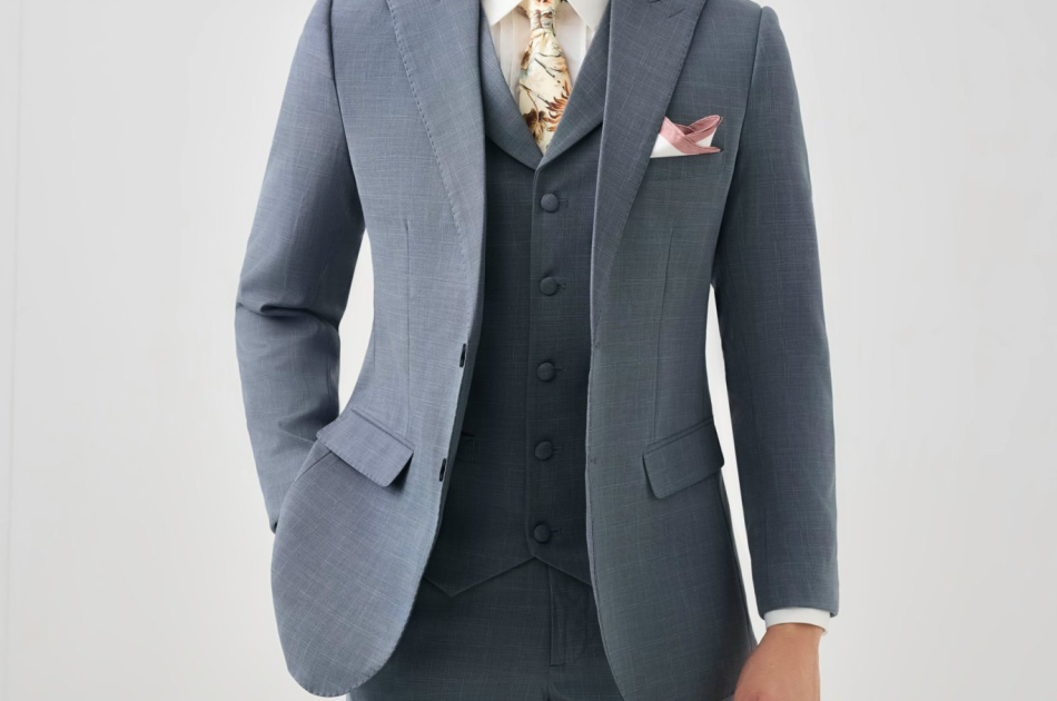 VEST CARO XÁM NHẠT 098