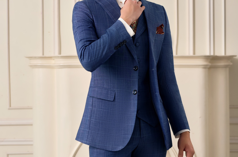 VEST CARO XANH DƯƠNG