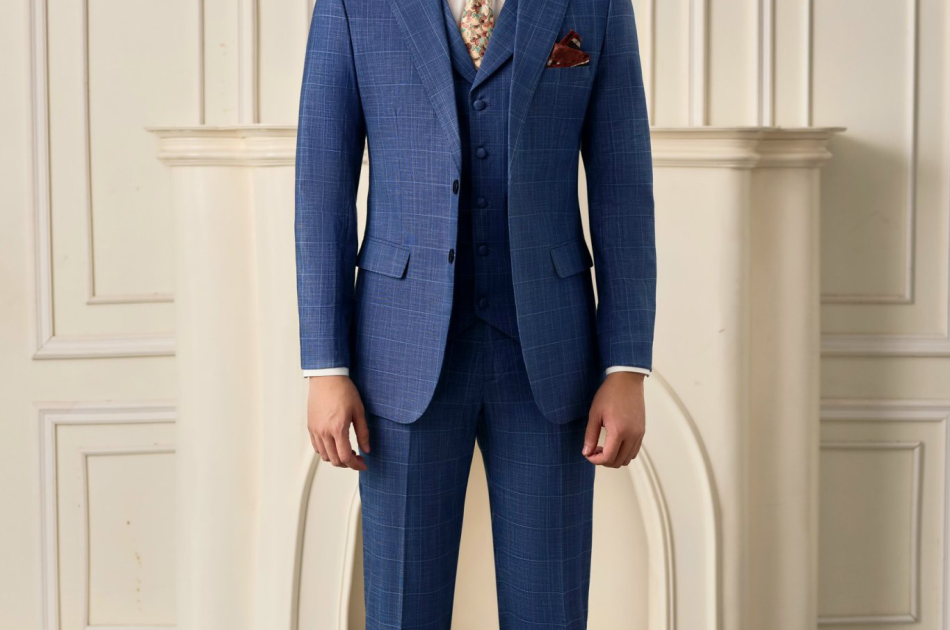 VEST CARO XANH DƯƠNG