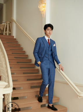 VEST CARO XANH DƯƠNG 02