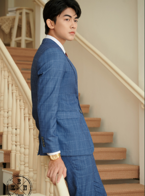 VEST CARO XANH DƯƠNG 02