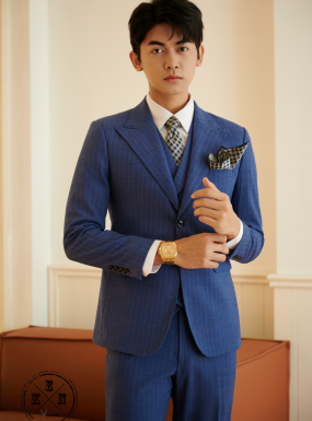 VEST SỌC XANH DƯƠNG