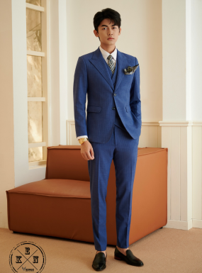 VEST SỌC XANH DƯƠNG