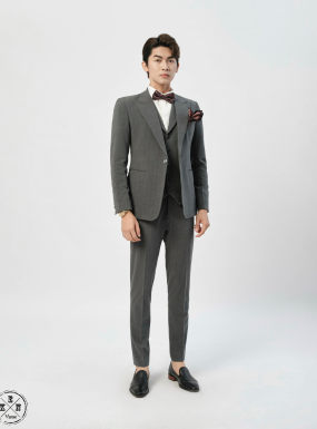 VEST SỌC XÁM ĐẬM TO