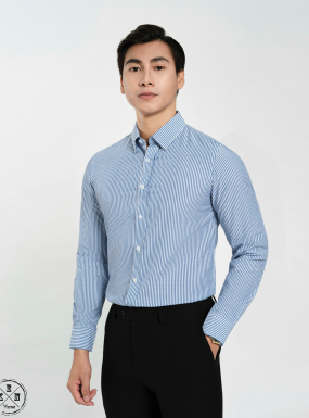 SƠ MI SỌC XANH TO