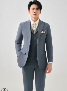 VEST CARO XÁM NHẠT 098