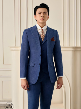 VEST CARO XANH DƯƠNG